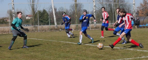 DAHASL KP starších žáků U-15 - skupina B FK Jaroměř/TJ Velichovky - FC Mladé Buky/TJ Baník Žacléř, 12.3.2022, foto: Vaclav Mlejnek